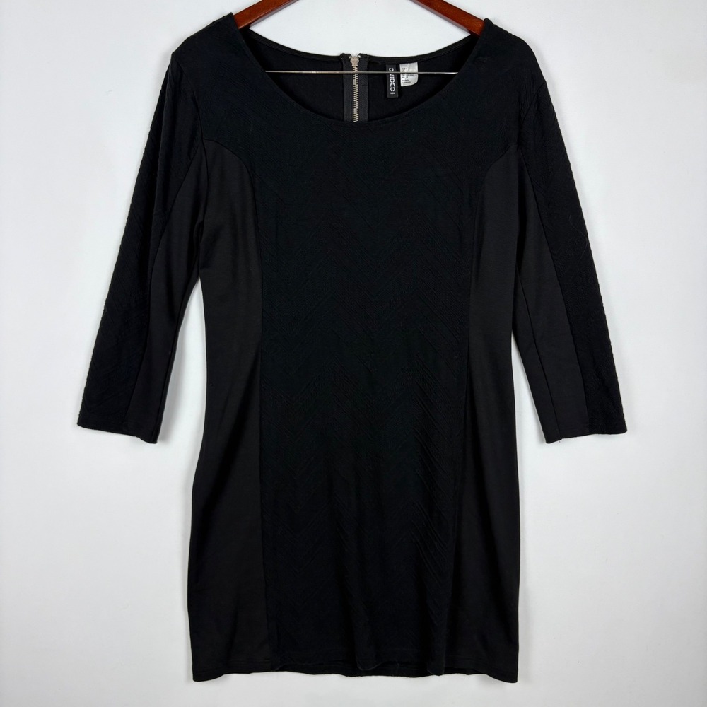 H&M Divided Bodycon Dress‎ 3/4 Sleeve Zip